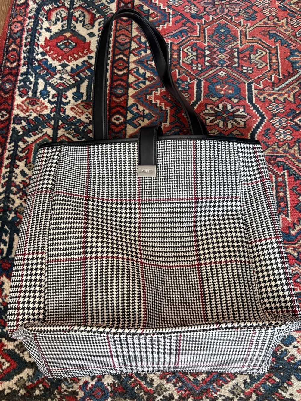 Lauren by Ralph Lauren Plaid Tote